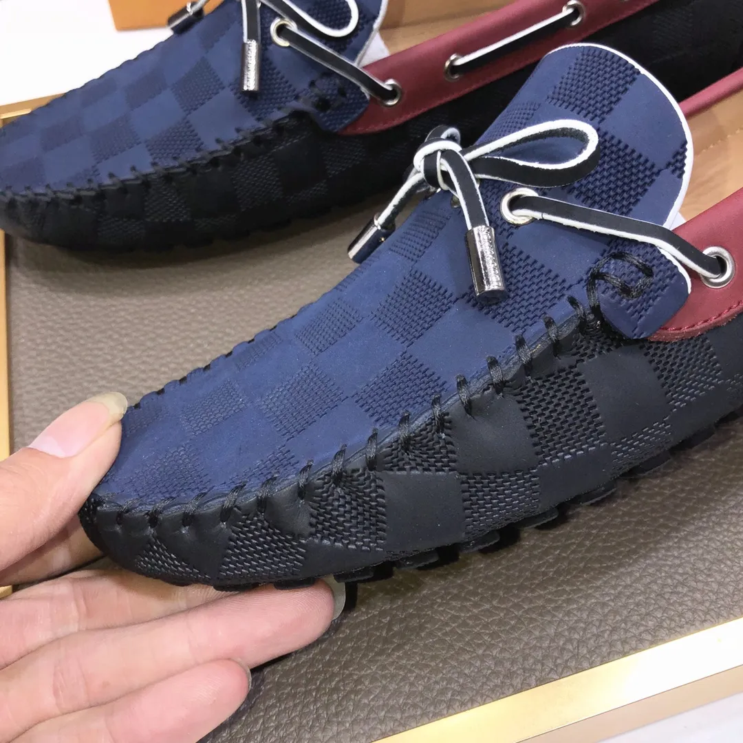 Men's men's shoes 💰420💰 [LV Doudou shoes] (water-dyed cowhide lining) new model is on the market, available on the official website. The new Doudou shoes are processed into single-color materials, and the uppers are made of imported cowhide material. The body of the shoe is fully hemmed with mark thread, and is lined with imported original cowhide leather. The elegant shoe shape is super suitable for all-matching, and the size is 38-44.